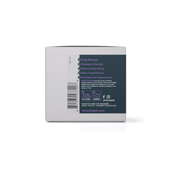 FOLIGAIN Scalp Therapy Exfoliator & Massager in Purple - FOLIGAIN EUROPE
